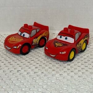 Lego Duplo Disney‎ Pixar Lightning McQueen Race Cars Set of Two #95 Piston Cup
